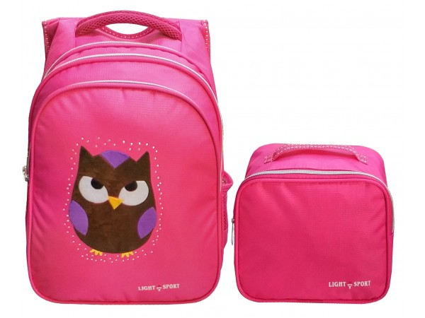 LÜK NAKIŞLI BESLENMELİ TAKIM ÇANTA KIZ 352