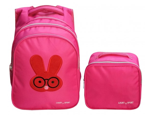 LÜK NAKIŞLI BESLENMELİ TAKIM ÇANTA KIZ 352