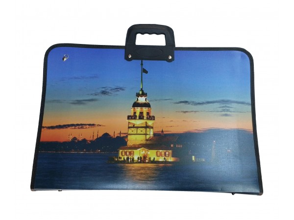 PROJE ÇANTASI 35X50 DESENLİ  350-1